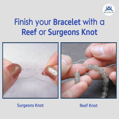 Surgeons vs Reef Knot Clear Bracelet String